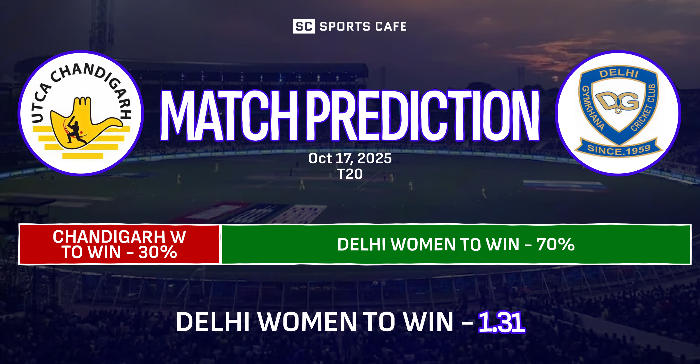 Chandigarh Women vs Delhi Women Match Prediction